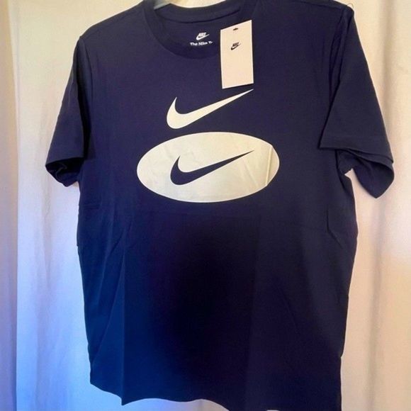 NIKE Swoosh Oval Crew Neck short sleeves 100% cotton T-Shirt large NEW with tags - Picture 4 of 5